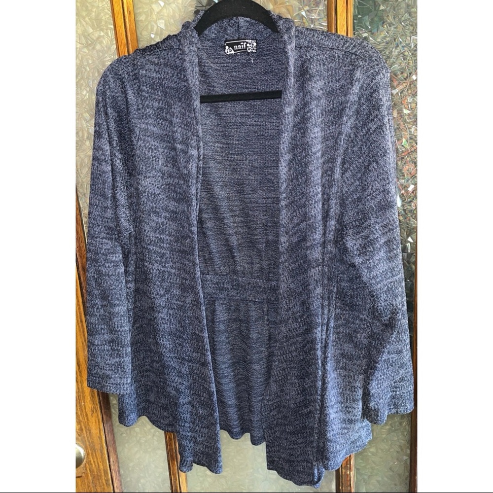 Soft knit open cardigan